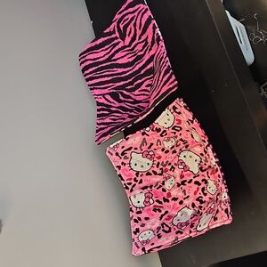 Hello Kitty & Fuschia Tiger Bowl Cozy Handmade New